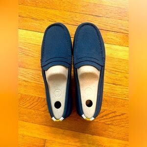 Navy Rothy’s The Driver loafer
